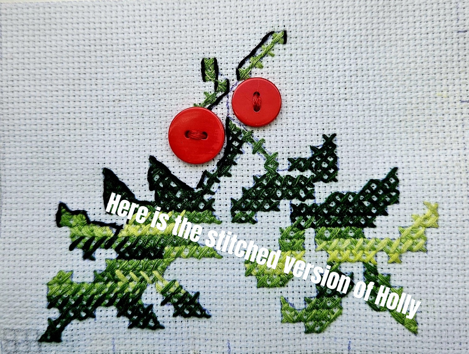 The Holly Cross Stitch Pattern | Digital Download Only