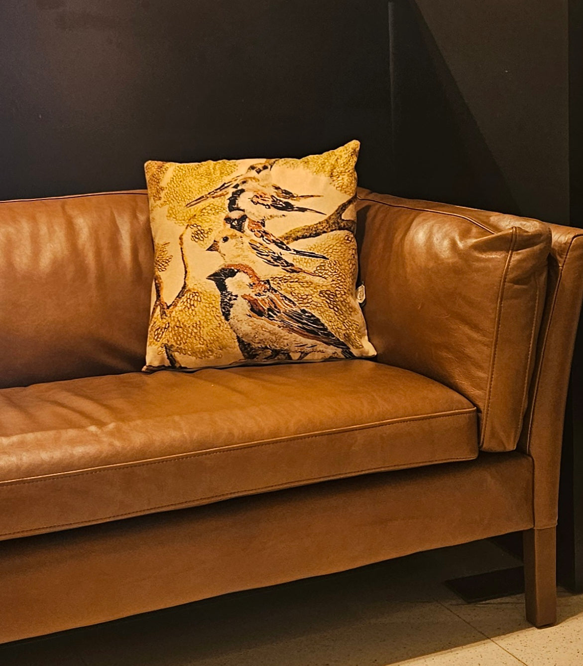 Catching Up Time | House Sparrow Series | Cushion Cover