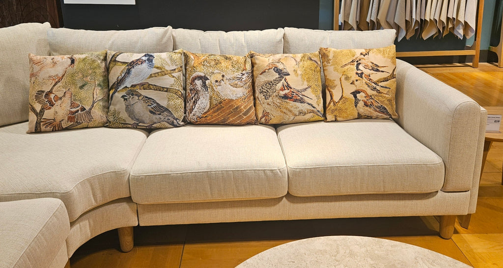 Catching Up Time | House Sparrow Series | Cushion Cover
