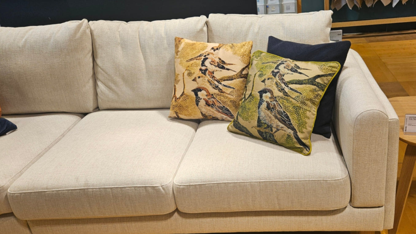 Catching Up Time | House Sparrow Series | Cushion Cover