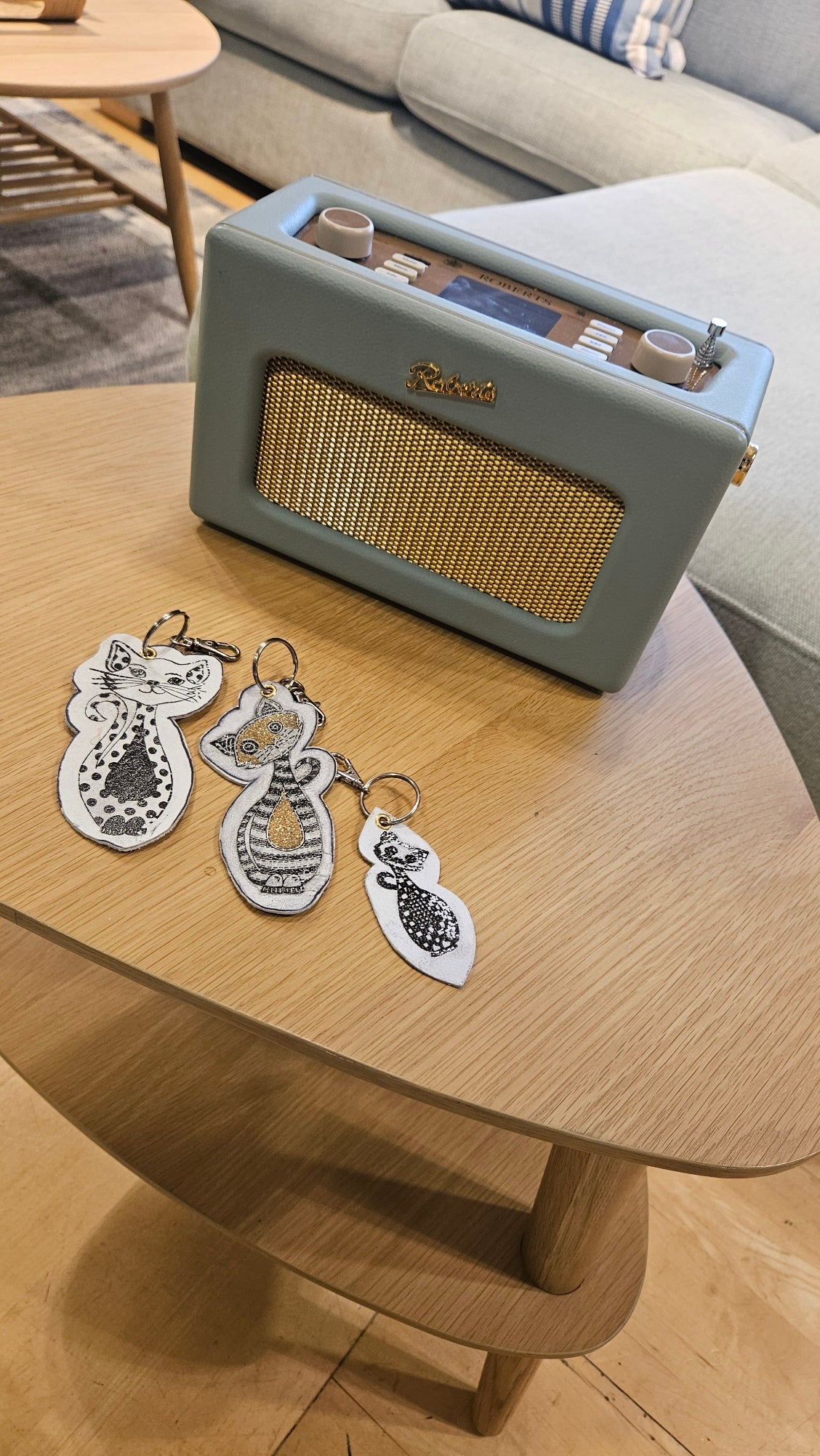 Catty Watty Leather Key Rings/Bag Charms | Lifestyle Accessories