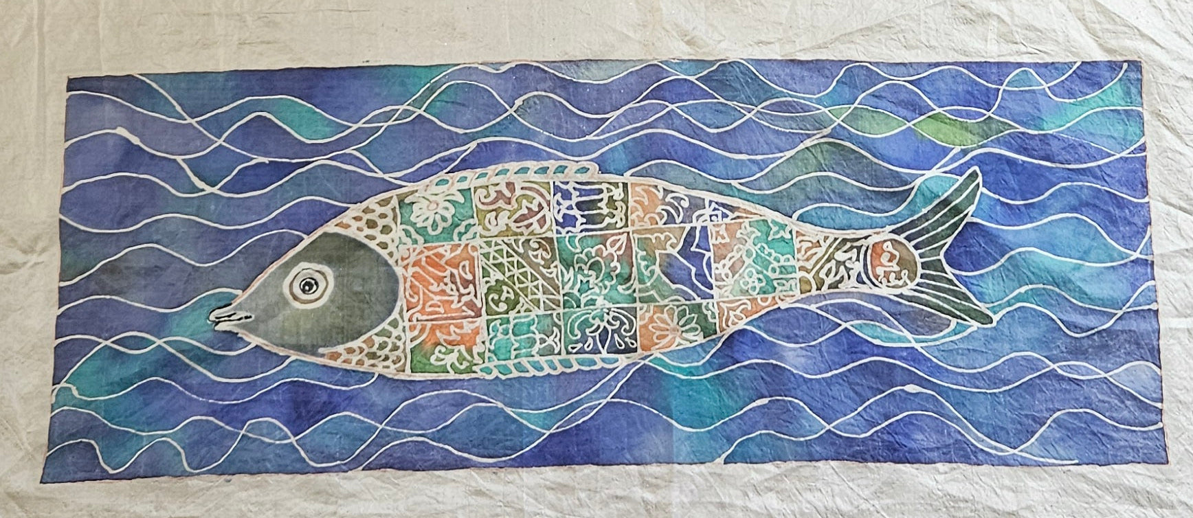 Artisanal workshop -batik work on textile Bundle 55, 90, 130